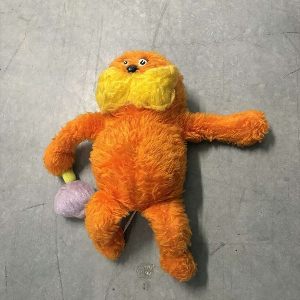 Vintage Coleco 1983 Dr. Seuss The Lorax Plush Stuffed Toy 16"